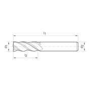 GÜHRING Ratiofräser lang DIN6527 VHM FIRE Z4 Schaft HA 18mm-2