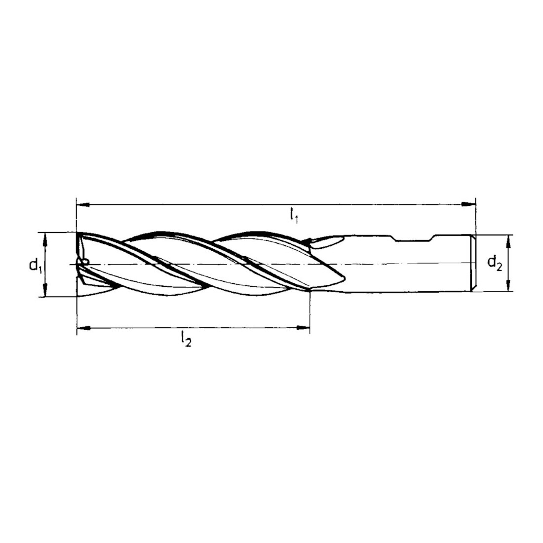 GÜHRING SL-Bohrnutenfr. 6527L VHM 9,00mm FIRE
