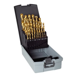 Gühring Spiralbohrersatz 1-5,9mm HSS TiN steigend 0,1mm