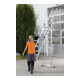 Günzburger Aluminium-Mehrzweckleiter 3-teilig rollbar-Traverse 3 x 7 Sprossen