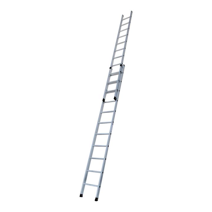 Günzburger Aluminium-Schiebeleiter 2-teilig 2 x 9 Sprossen