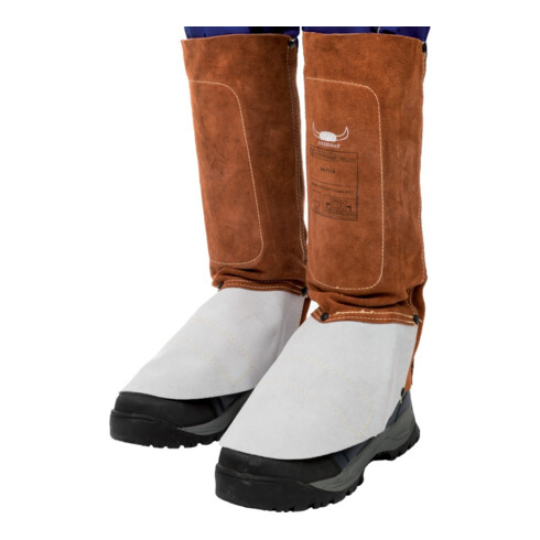 Guêtres Lava Brown L. env. 36 cm marron croûte de cuir WELDAS