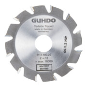 GUHDO Fraise à rainurer à lamelles HW 100x4,0x22 mm Z6