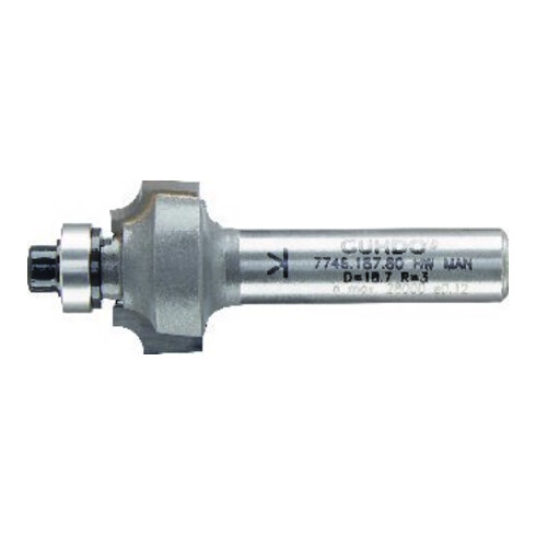 GUHDO Fraise quart-rond HW Z2 S8 D22,2 R4,8 d9,5