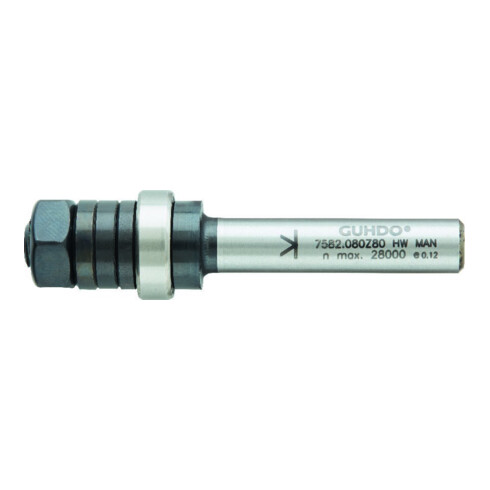 GUHDO Mandrin monobloc avec palier de guidage D16 d8 S8