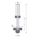 GUHDO Mandrin monobloc avec palier de guidage D16 d8 S8-3