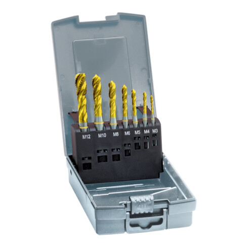GÜHRING Ensemble tarauds machine DIN371/376 HSSE Forme C M3-M12 + foret de noyau