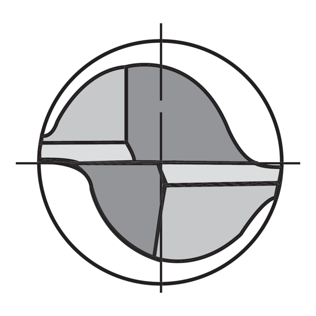 GÜHRING Fraise à queue SL DIN6527 VHM FIRE Z2 Queue HB 9 mm
