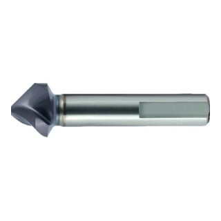 GÜHRING Fraise conique SpyroTec HSCO spiralisée Forme C 90° queue 3 faces 25,0 mm TiAlN