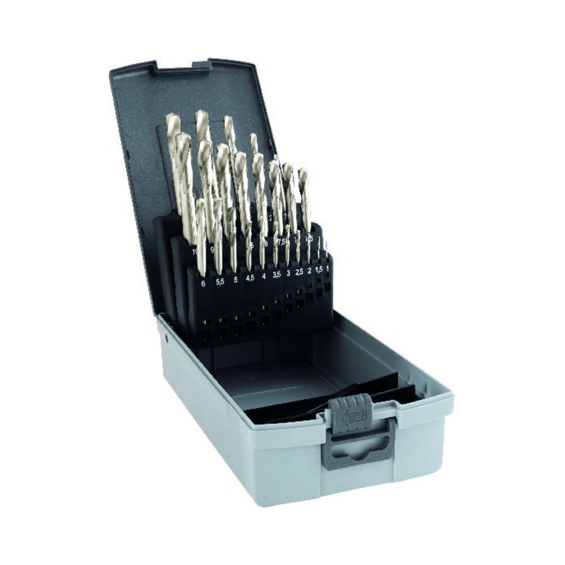 GÜHRING Jeu de forets à rainurer courts D338 HSS-Co8% TiAlN 1,0-10,5mm 0,5mm pas incl. KLB