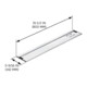 Guida da 800 mm per seghe circolari a mano, Lunghezza 800 mm-1