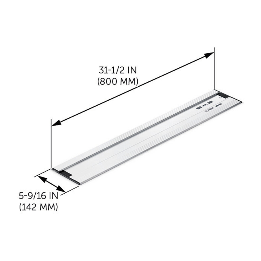 Guida da 800 mm per seghe circolari a mano, Lunghezza 800 mm