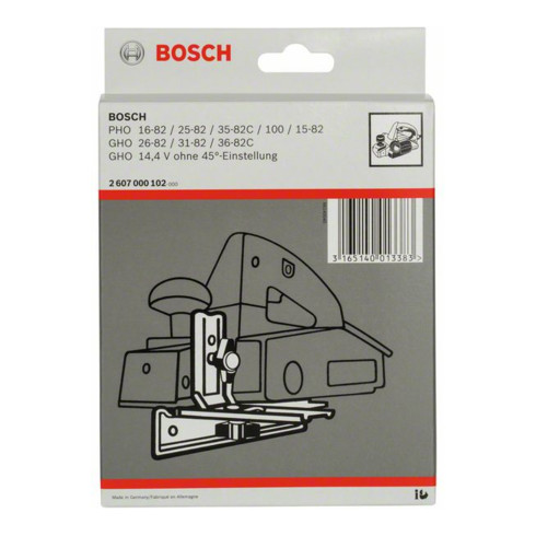 Bosch Guida di taglio senza impostazione a 45° per pialla manuale