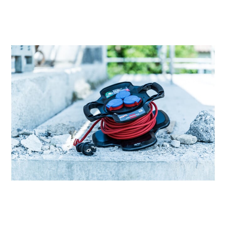 Gummi-Kabelhaspel X-Gum IP44 10m AT-N05V3V3-F 3G1,5