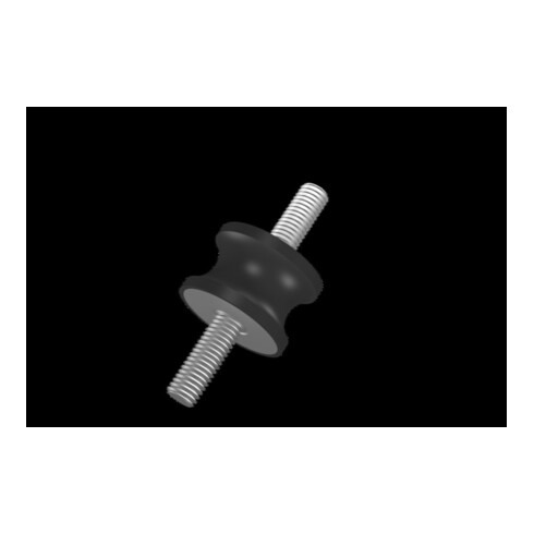 Gummi-Métal-Amortisseur taillé Type A D10×H10 M4×13 NR57