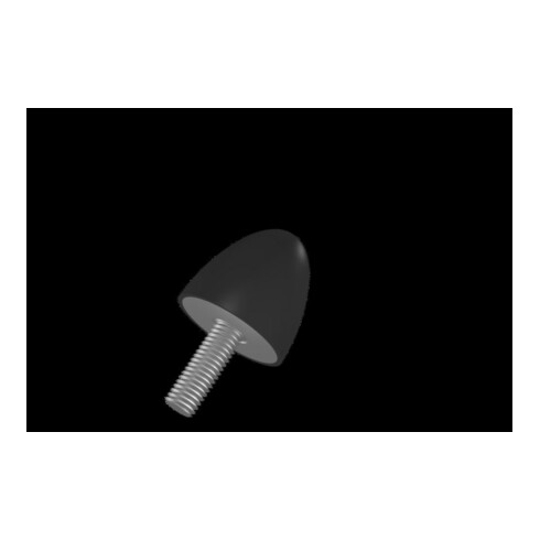 Gummi-Metall-Puffer parabelförmig Typ D D115xH136 M16x42 NR55
