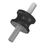 Gummi-Metall-Puffer talliert Typ A D15xH15 M4x13 NR57-1