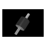 Gummi-Metall-Puffer zylindrisch Typ A D50xH40mm M10x28 NR57