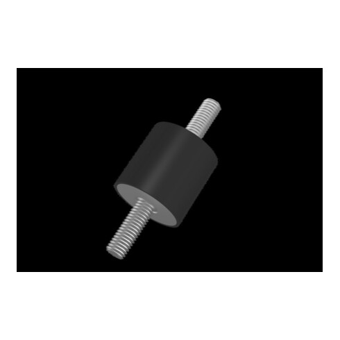 Gummi-Metall-Puffer zylindrisch Typ A D60xH30mm M10x28 NR57