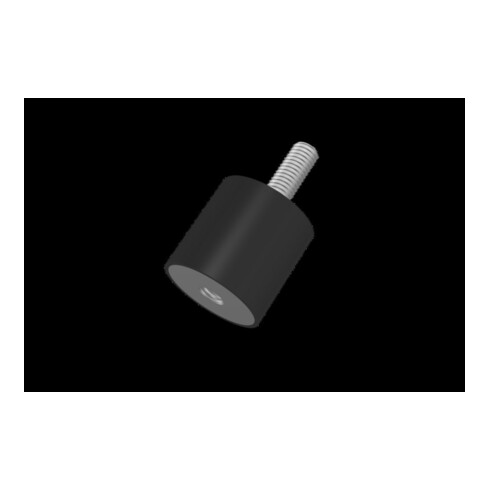 Gummi-Metall-Puffer zylindrisch Typ B D15xH15mm M4x10 NR57