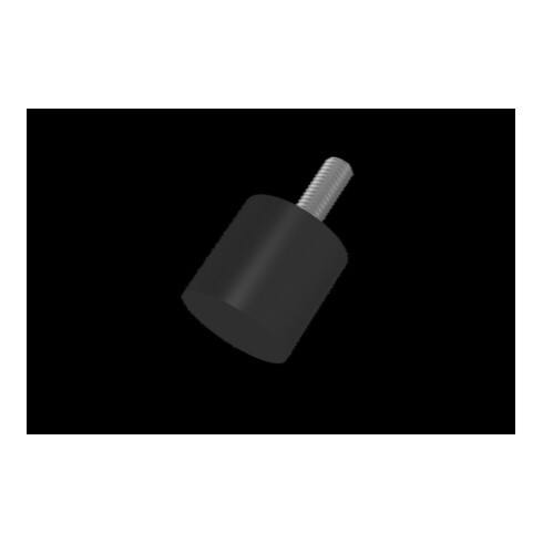 Gummi-Metall-Puffer zylindrisch Typ D D10xH10mm M4x10 NR57