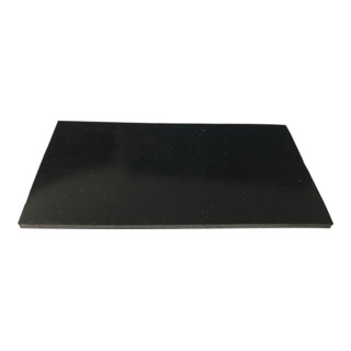 Gummiplatte B.1,4m L.10m D.3mm schwarz EPDM/SBR o.Gewebeeinlage