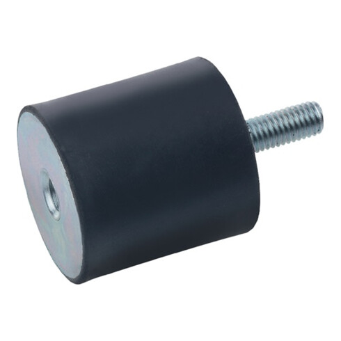 Gummipuffer GN 351 d1 30 mm,d2 M 8 h 30mm m.2 Schrauben l 20mm GANTER