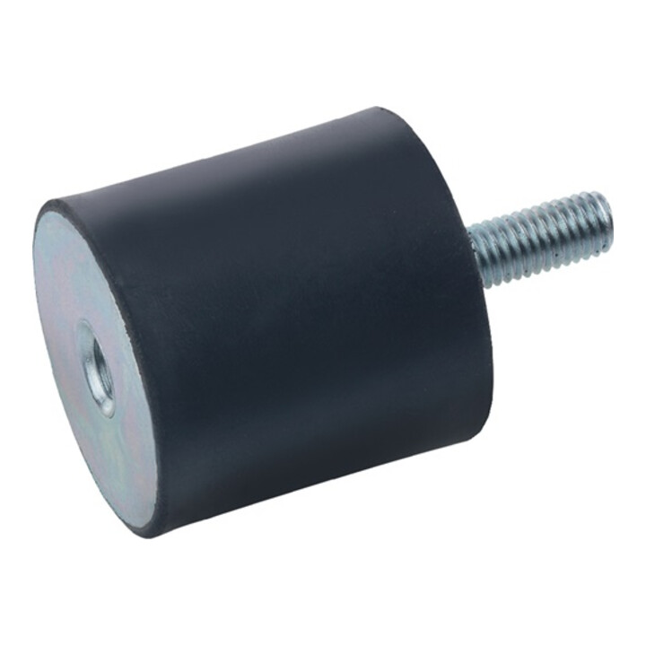 Gummipuffer GN 351 d1 50 mm,d2 M 10 h 40mm m.IG/Schr.l 28mm GANTER
