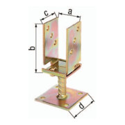 Gustav Alberts ETA-10/0210, 71-131x110x110x70x100mm, galv. jaune galvanisé-1