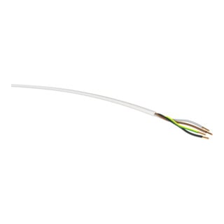 H05VV-F 4G1,5 blanc Eca Ri100 câble souple PVC