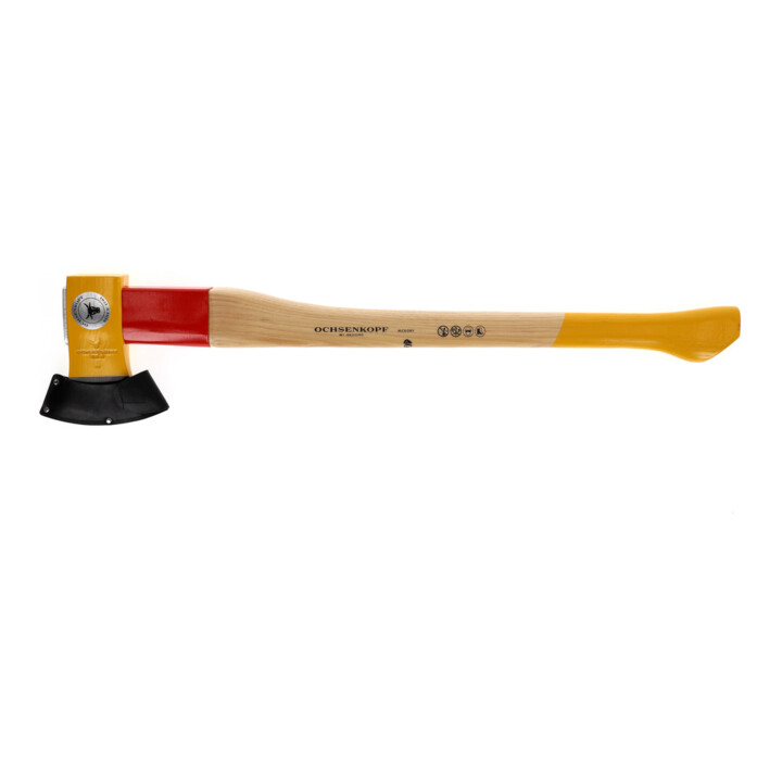 Hache Ochsenkopf SPALT-FIX ROTBAND-PLUS avec manche en hickory de 70 cm