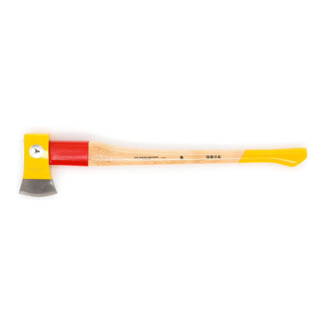 Hache Ochsenkopf SPALT-FIX ROTBAND-PLUS avec manche en hickory de 80 cm