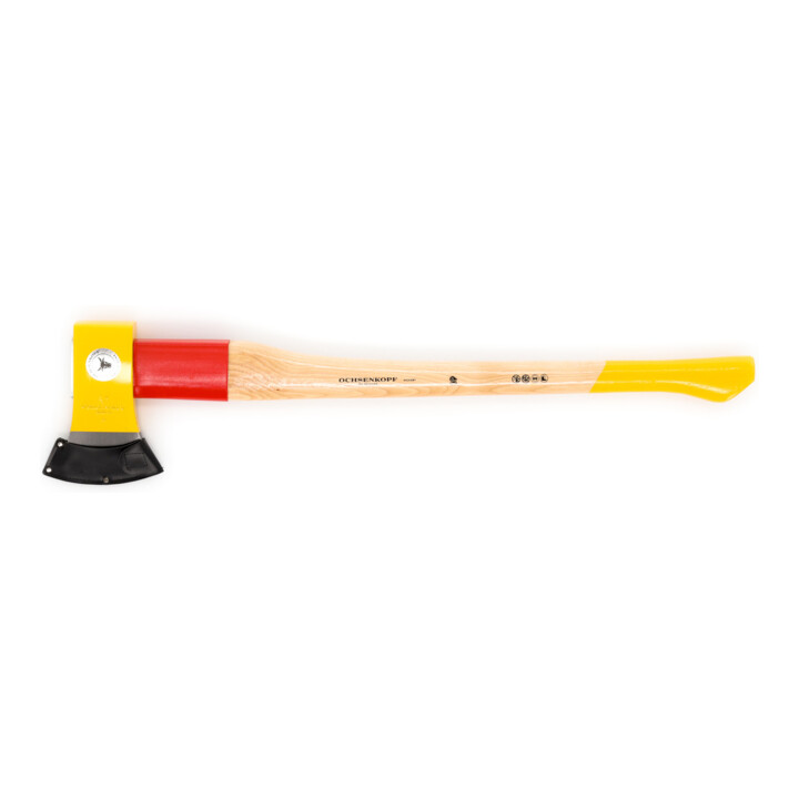Hache Ochsenkopf SPALT-FIX ROTBAND-PLUS avec manche en hickory de 80 cm