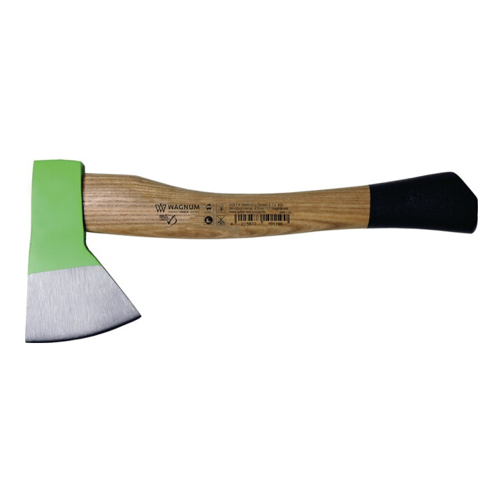 Hachette de camping poids 300 g L. de manche 300 mm avec manche en frêne en sabo