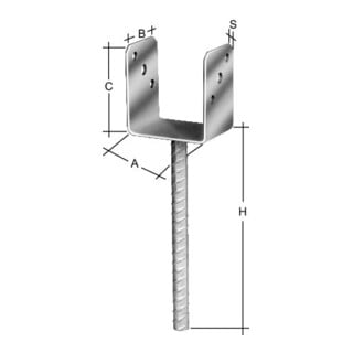 hadra Pfostenträger tzn 71 CE