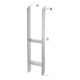 hadra Support de poteau H tzn 141 épaisseur 5,0 mm CE-1
