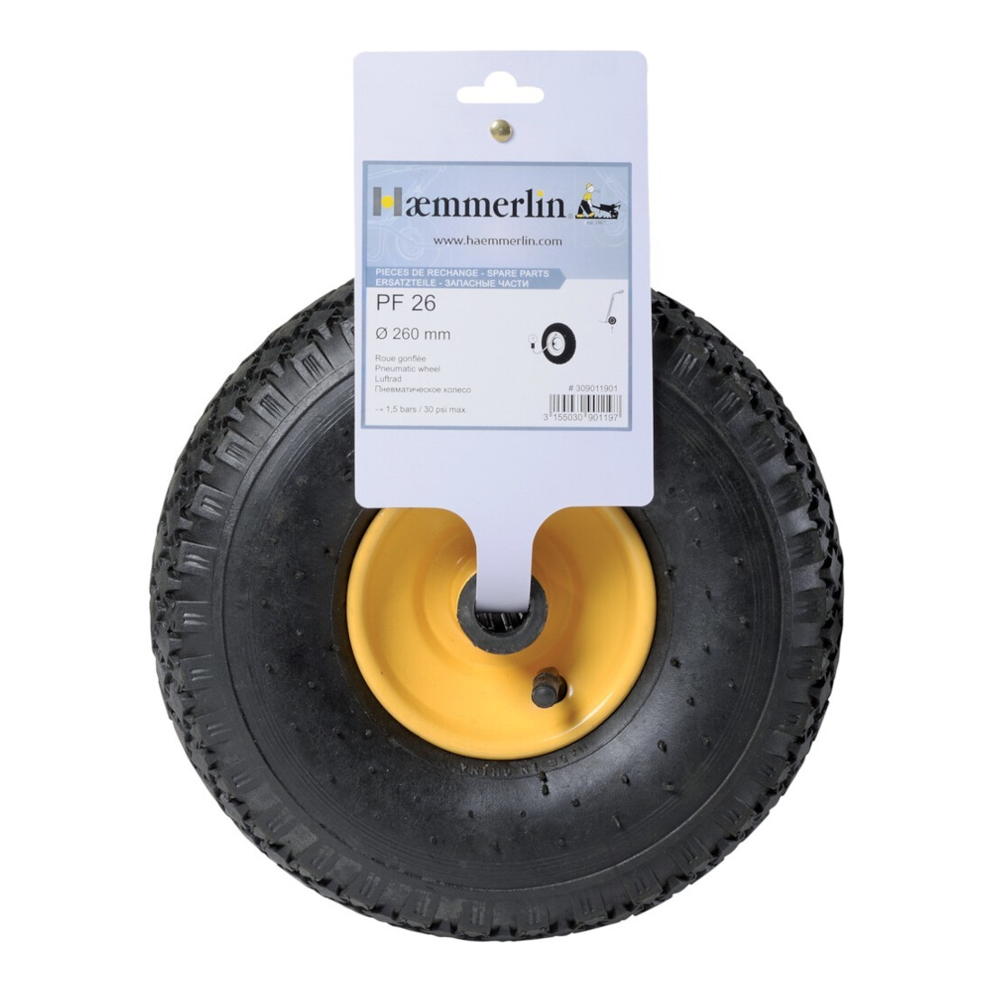 HAEMMERLIN Roue de rechange PF 26 pour diables
