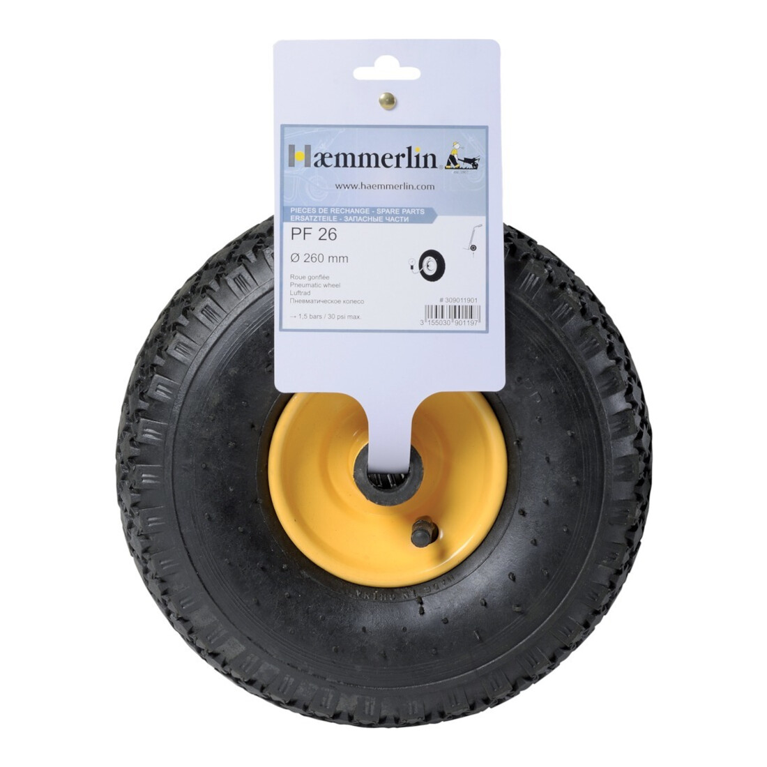 HAEMMERLIN Roue de rechange PF 26 pour diables