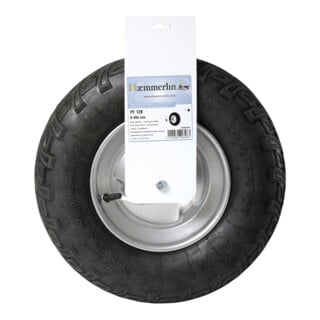 HAEMMERLIN Roue pneumatique avec jante métal et axe 400 x 100 mm 400x100mm