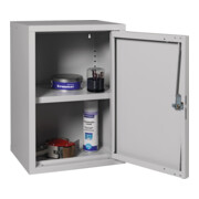 Hängeschrank H600xB400xT300mm Vollblech,1 BD Stahlbl.lichtgrau/lichtgrau-3