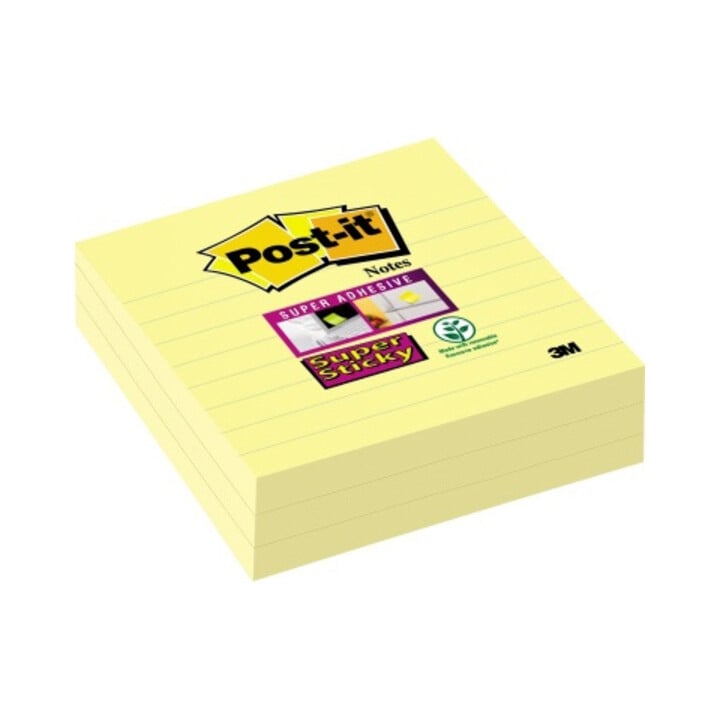 Haftnotiz Post-it Super Sticky 675-3SCY 101x101mm gelb 3 St./Pack.