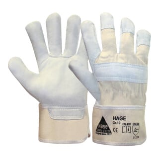 Hase Gants de travail Hage cuir pleine fleur