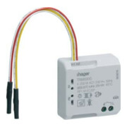 Hager Actionneur encastrable radio 1-f. binaire 2-f. 230V 4A TRM690G-1