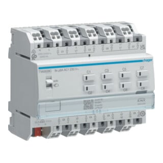 Hager Actionneur volet roulant/volet 8 canaux KNX 230V TYAS628C