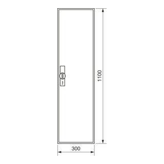 Hager Armoire à compteur universZ 1100×300×205, IP44 ZB31S