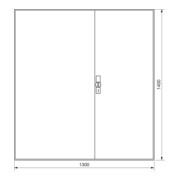 Hager Armoire à compteurs universZ 1400×1300×205, IP44 ZB55S-1