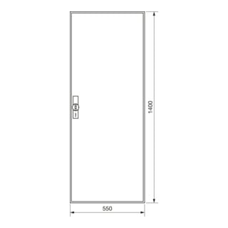 Hager Armoire à compteurs universZ 1400×550×205, IP44 ZB52S