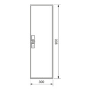 Hager Armoire à compteurs universZ 950×300×205, IP44 ZB21S-1