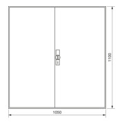 Hager Armoire compteur universZ 1100×1050×160, IP44 ZB34ES-1