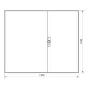 Hager Armoire compteur universZ 1100×1300×205, IP44 ZB35S-1